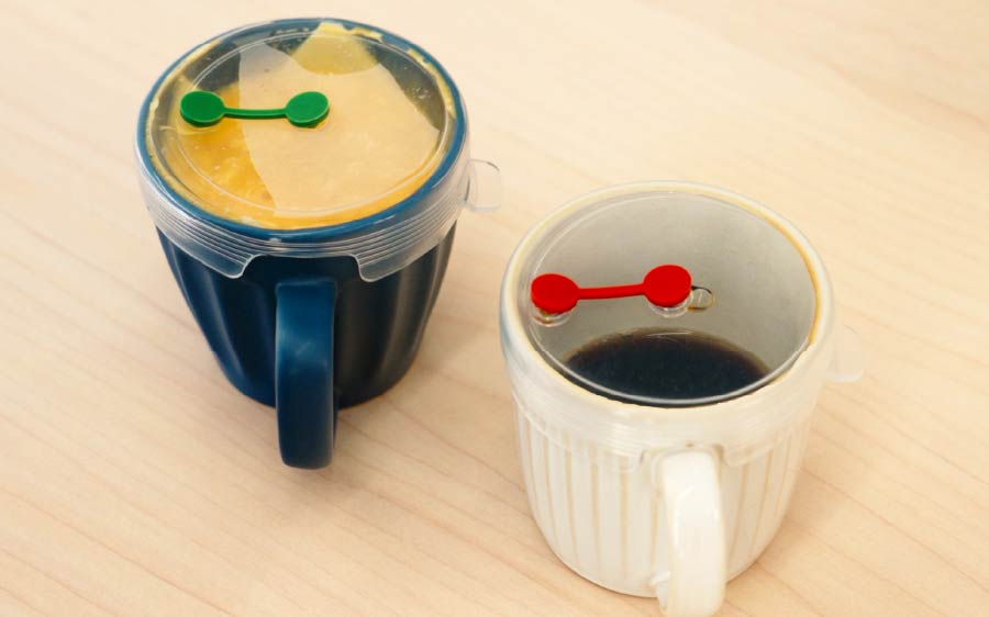 しっかりグリップするので冷めにくい