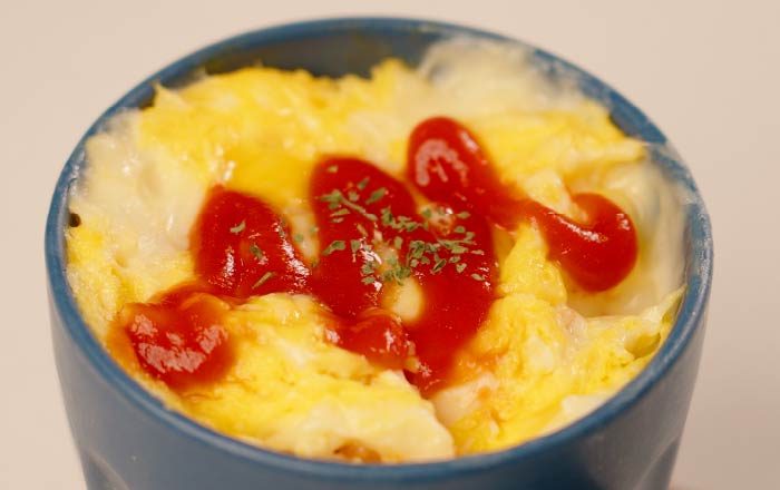 マグラップで簡単チーズオムライス