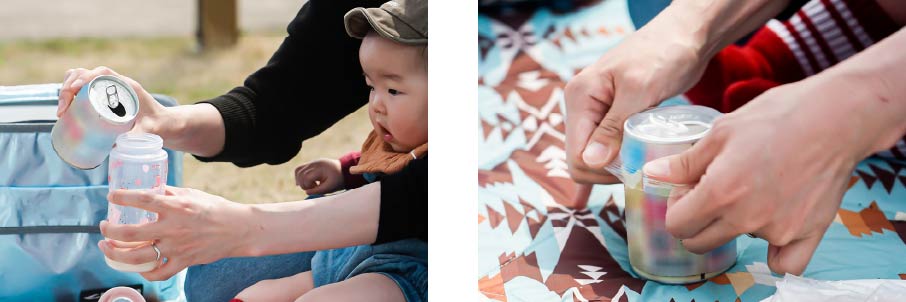 屋外の楽しいピクニックでも大活躍！